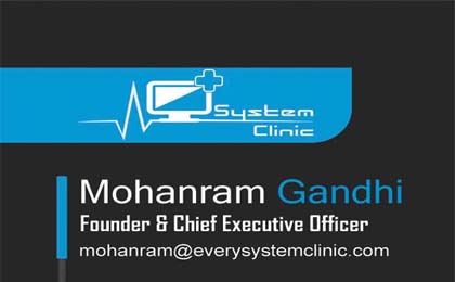 Personal Card | Every Media Works | Every System Clinic | Mohanram Gandhi